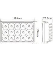 4x6\\" inch 15 LED Headlights