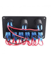 BREAKER 6 GANG WATERPROOF MARINE BOAT CIRCUIT BLUE LED AC DC 8-30V