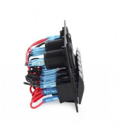 BREAKER 6 GANG WATERPROOF MARINE BOAT CIRCUIT BLUE LED AC DC 8-30V