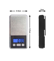 0.01g Digital Pocket Scale Portable LCD Electronic Jewelry Scale Gold Diamond Herb Balance Weight Weighting Scale 100g 200g