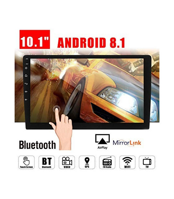 10.1Inch 2Din for Android 8.1 Car MP5 Player 1+16G IPS 2.5D Touch Screen Stereo Radio GPS WIFI FM