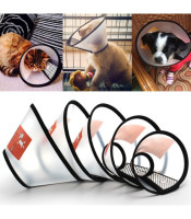 Anti Bite Pet Protective Collar Shower Dog Cat Wound Healing Protection Cover Cone Shape