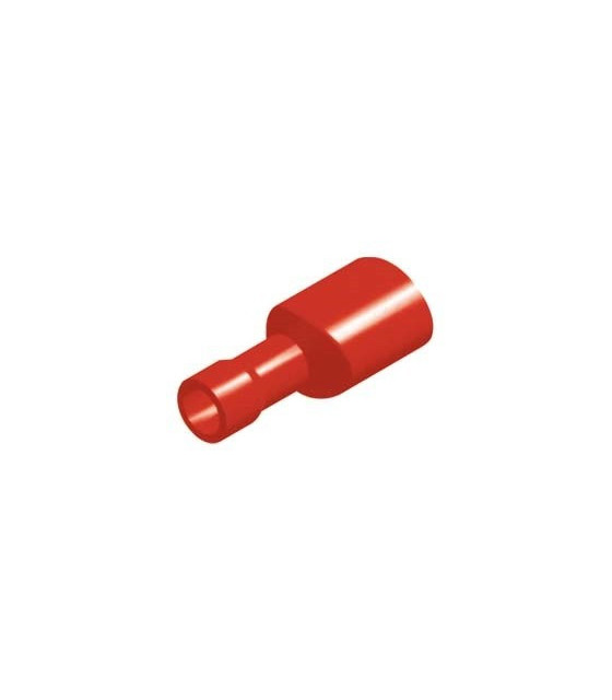 COATED SLIDE CABLE LUG FEMALE RED F1-6.4VF