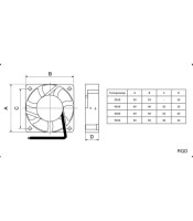 FAN MOTOR DC 24V 40X40X10 HIGH SLEEVE WIRE TIDAR