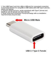 USB C TO MICRO  ΑΝΤΑΠΤΟΡ USB C ΣΕ MICRO USBCONNECTORS