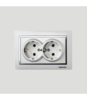 16A 250V~ double German socket