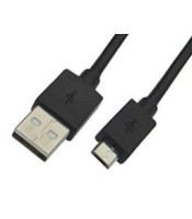 USB CABLE 2.0 FOR ANDROID CHARGING-DATA 1m BLACK COLOR BAG O..