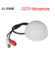 CCTV Mic for DVR - Ball Shape - White