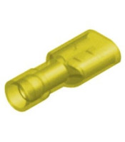 SLIDE CABLE LUG NYLON COATED (Χ/Α) FEMALE YELLOW F5-6.4AF/8 CHS