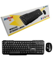 Wireless Keyboard Mouse Combo, 2.4GHz Slim Full-Sized Silent Wireless Keyboard and Mouse