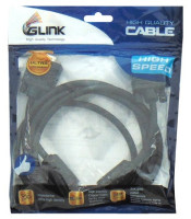 SVGA PC CABLE HIGH QUALITY HDB15M/15M BLACK 1.8m GLINK COLOR..