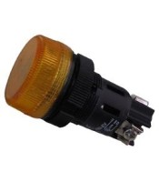 INDICATOR LAMP SCREW-MOUNT Φ22 NO CABLE 220V YELLOW XH003 XND