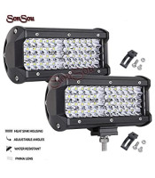 144W LED Light Bar Off Road Lights LED Work Light Spot Driving Fog Lights Waterproof LED Bar for Truck Jeep Boat ATV UTV