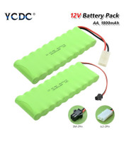 Ni-MH 10xAA Replacement Battery Pack 12V 1800mAh With Tamiya L6.2/SM Connector For RC Helicopter Car