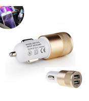 USB Car Cigarette Lighter Adapter Chargers 2-port