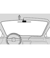 Windscreen mount antenna