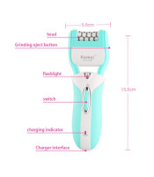 Kemei Km-6198 Rechargeable 3 In 1 Beauty Tools Kit For Women With Epilator ЕСТЕТИКА