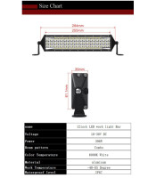 32cm Мощен Led Bar Лед Диоден Бар Прожектор 12V 24V 132W