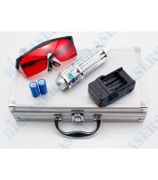 YX-G008 SET ΜΠΛΕ LASER POINTER ΙΣΧΥΟΣ 5W ΒΑΛΙΤΣΑΦΑΚΟΙ