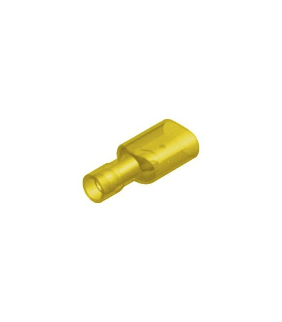 SLIDE CABLE LUG NYLON COATED (Χ/Α) MALE YELLOW M5-6.4AF/8