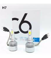 C6 H7 Car Headlight Led Cob 72W C6 Led Headlight H7 7600LM Led H7 Headlight For Led Car Light 6000K