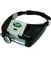 ProsKit MA-016 Personal Headband Magnifier 1.8X 2.6X 5.8X Glass Loupe,