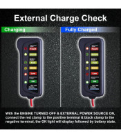 CAR BATTERY TEST ΜΕΤΡΗΤΗΣ ΜΠΑΤΑΡΙΑΣ ΑΥΤΟΚΙΝΗΤΟΥ LEDΟΡΓΑΝΑ