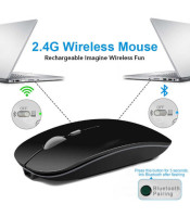 Wireless Mouse Computer Bluetooth Mouse Silent PC Mause Rechargeable Ergonomic Mouse