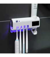 Ultraviolet Sterilization Multifunction Solar Electric Toothbrush Sterilizer Auto Toothpaste Dispenser