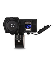 Motorcycle Dual USB Charger + Voltmeter