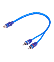 1-Female to 2-Male RCA Y-Adapter (1 FT) Cable (SKARRCA-1F2M)