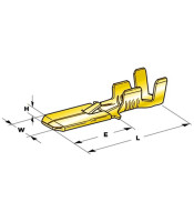 80-5101 ΓΥΜΝΟΣ ΑΡΣΕΝΙΚΟΣ ΑΚΡΟΔΕΚΤΗΣ FASTON 2,8mm ΓΙΑ ΑΓΩΓΟΥΣ 1,5mmΑΚΡΟΔΕΚΤΕΣ