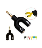 3.5mm Audio Jack Splitter Adapter Mic & Headphone