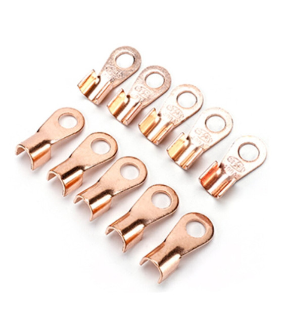 80pcs OT Copper Terminal Block Crimping Set Thickened Copper End Crimps Pressed Terminal Cabl