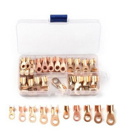 80pcs OT Copper Terminal Block Crimping Set Thickened Copper End Crimps Pressed Terminal Cabl