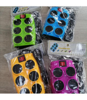 SOUKO MULTIPLE SOCKET 6 POSITIONS WITH PINK SWITCH
