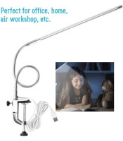 Desk Lamp, USB Tattoo Beauty Lamp with Clamp Adjustable LED