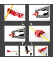 T-type break-free main line branch clamp combination boxed terminal, 120pcs