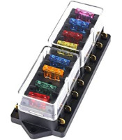 12V Universal Motor 8 Way Circuit Standard Blade Fuse Box Holder