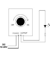 LDK-8A 12~24 Volt DC Single Color LED Dimmer