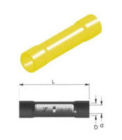 CABLE CONNECTOR INSULATED YELLOW 5.5mm