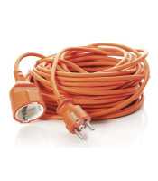 Solight Extension Cable, 1 socket, orange, 20m