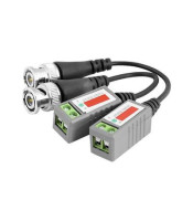 Pair CCTV Camera Video Balun Passive Transceiver BNC Coaxial UTP CAT5 Cable