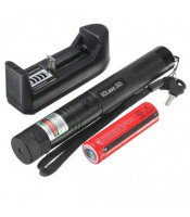 Green Laser Pointer Pen Adjustable Focus Laser Torch Focusable Burning Star Pointer Flashlight