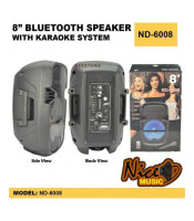 8\\" BLUETOOTH PORTABLE SPEAKER WITH KARAOKE SYSTEM