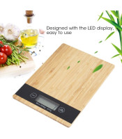 WOOD KITCHEN SCALE ΗΛΕΚΤΡΟΝΙΚΗ ΖΥΓΑΡΙΑ ΚΟΥΖΙΝΑΣ 5 ΚΙΛΑ ΜΠΑΜΠΟΥΖΥΓΑΡΙΕΣ