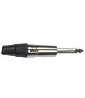 jack MONO 6.3mm² PLASTIC NICKEL black