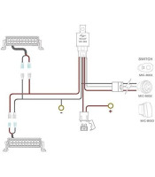 Wire Kit HID LED MOTO ΜΟΤΟΣΥΚΛΕΤΑΣ ΚΑΛΩΔΙΩΣΗ ΜΕ ΡΕΛΕ ΚΑΙ ΑΣΦΑΛΕΙΑ ΓΙΑ ΠΡΟΒΟΛΕΙΣΔΙΑΚΟΠΤΕΣ