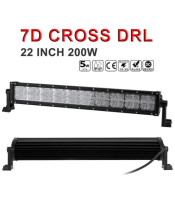 7D Cross DRL 22 Inch 200W LED Work Light Bar 40 LED Beam Combo Led Offroad for SUV & Truck & ATV