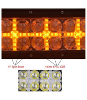 7D Cross DRL 22 Inch 200W LED Work Light Bar 40 LED Beam Combo Led Offroad for SUV & Truck & ATV